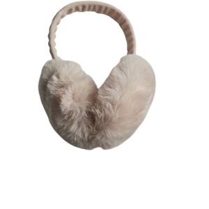 Faux Fur Earmuffs in Cream